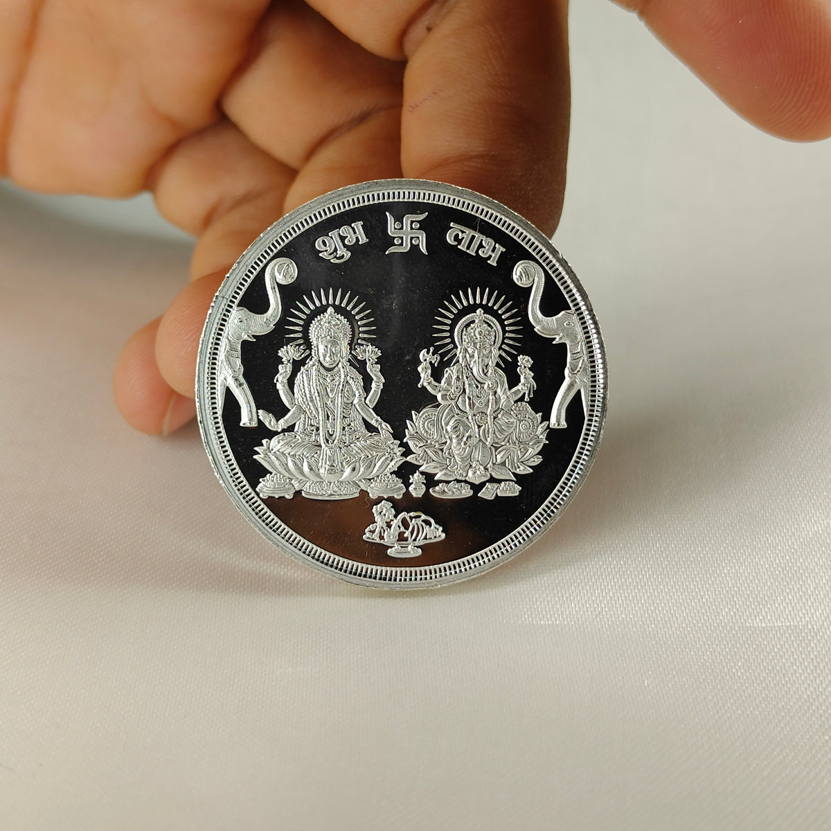 20 Gram 999 Shubh Labh Lakshmi Ganesh Silver Coin