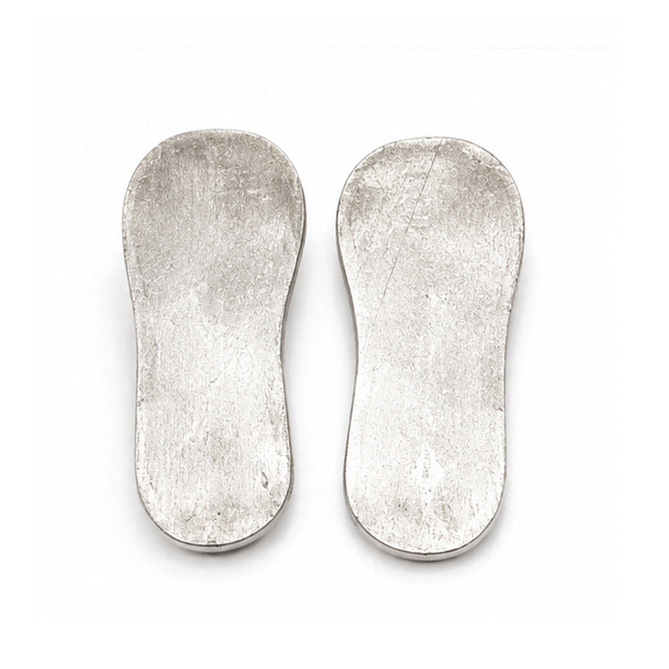 1.2" Silver Charan Paduka for Idol