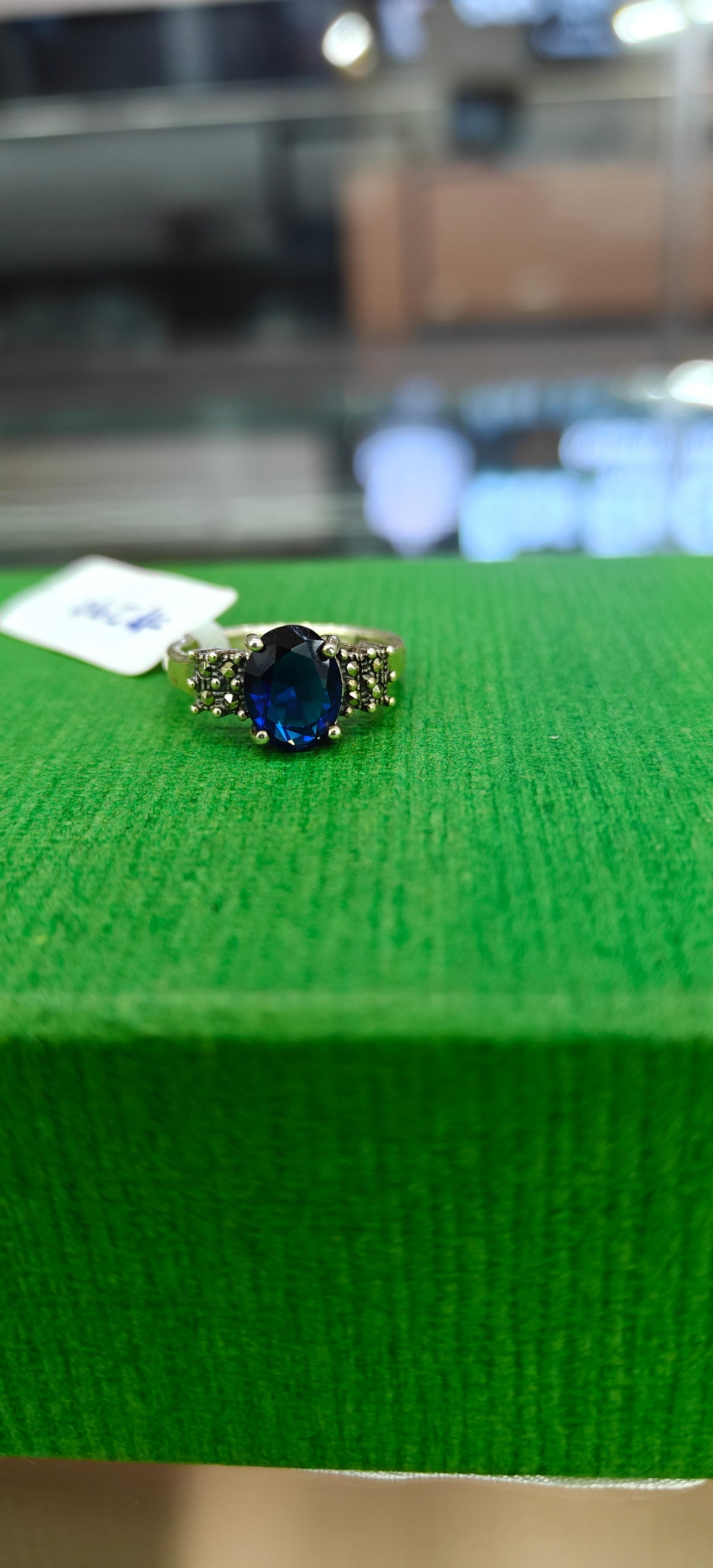 Royal Blue Sapphire Elegance Silver Ring