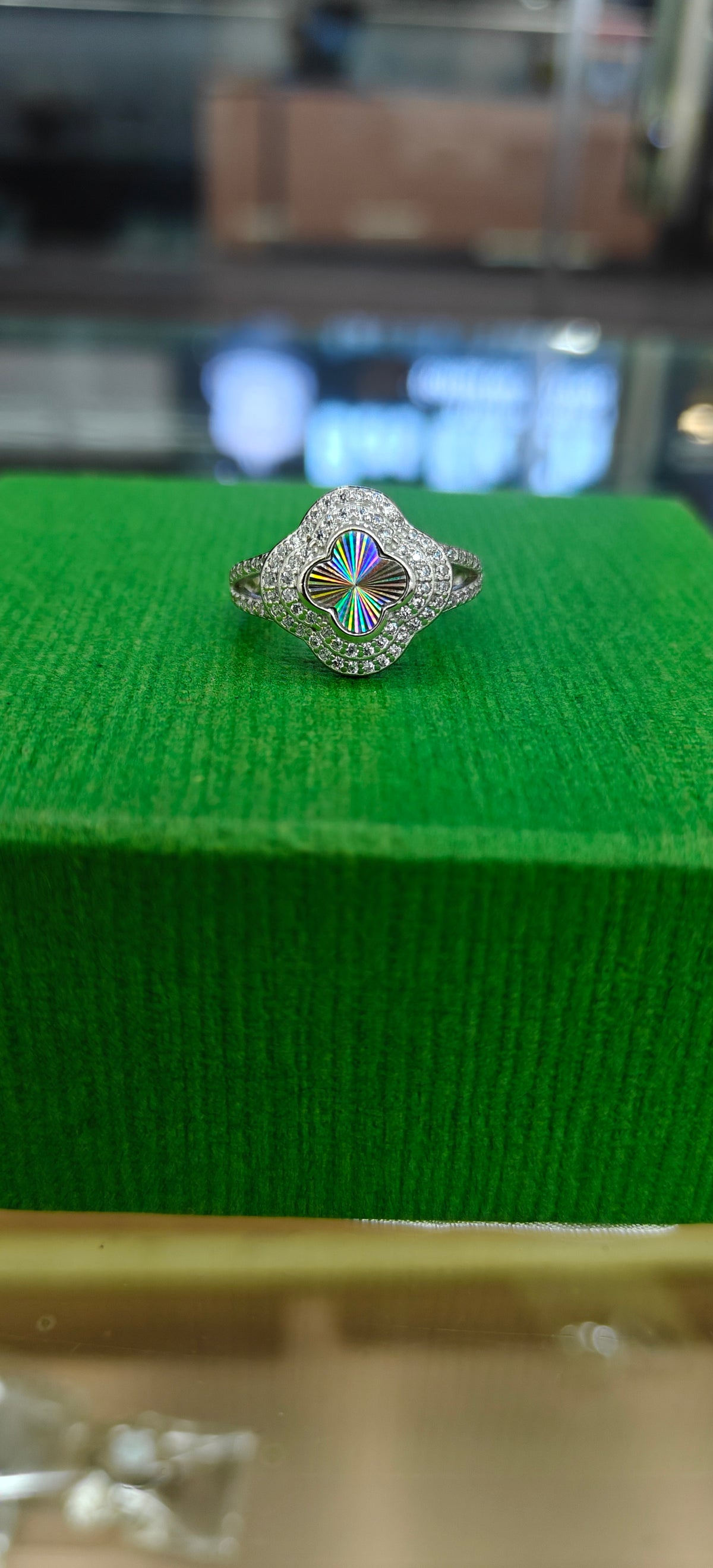 Floral Silver Ring