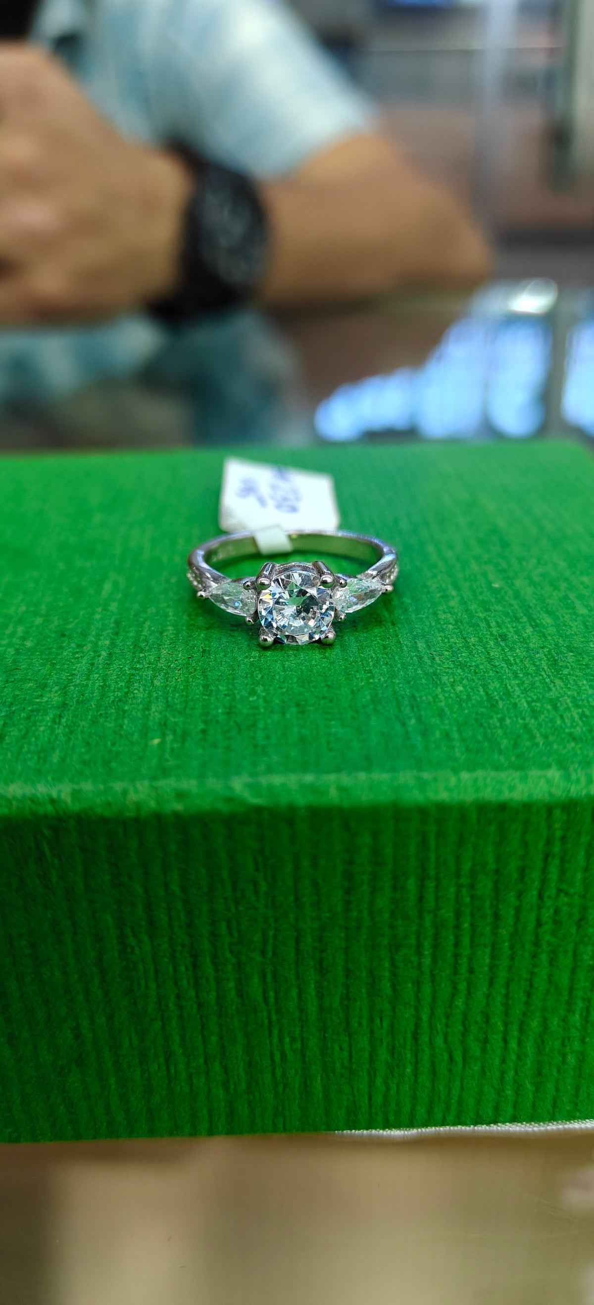 Celeste Solitaire Silver Ring