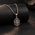 Oxidised Silver Mahakal Pendant