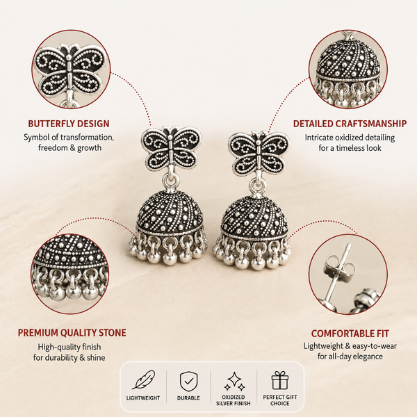 Oxidized Jhumka