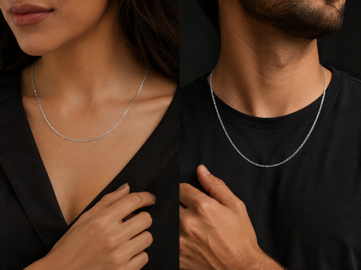 Designer Link Silver Chain