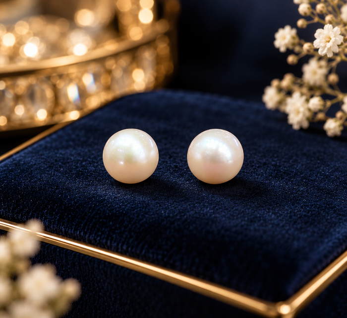 Pearl South Sea Real Stud Earrings