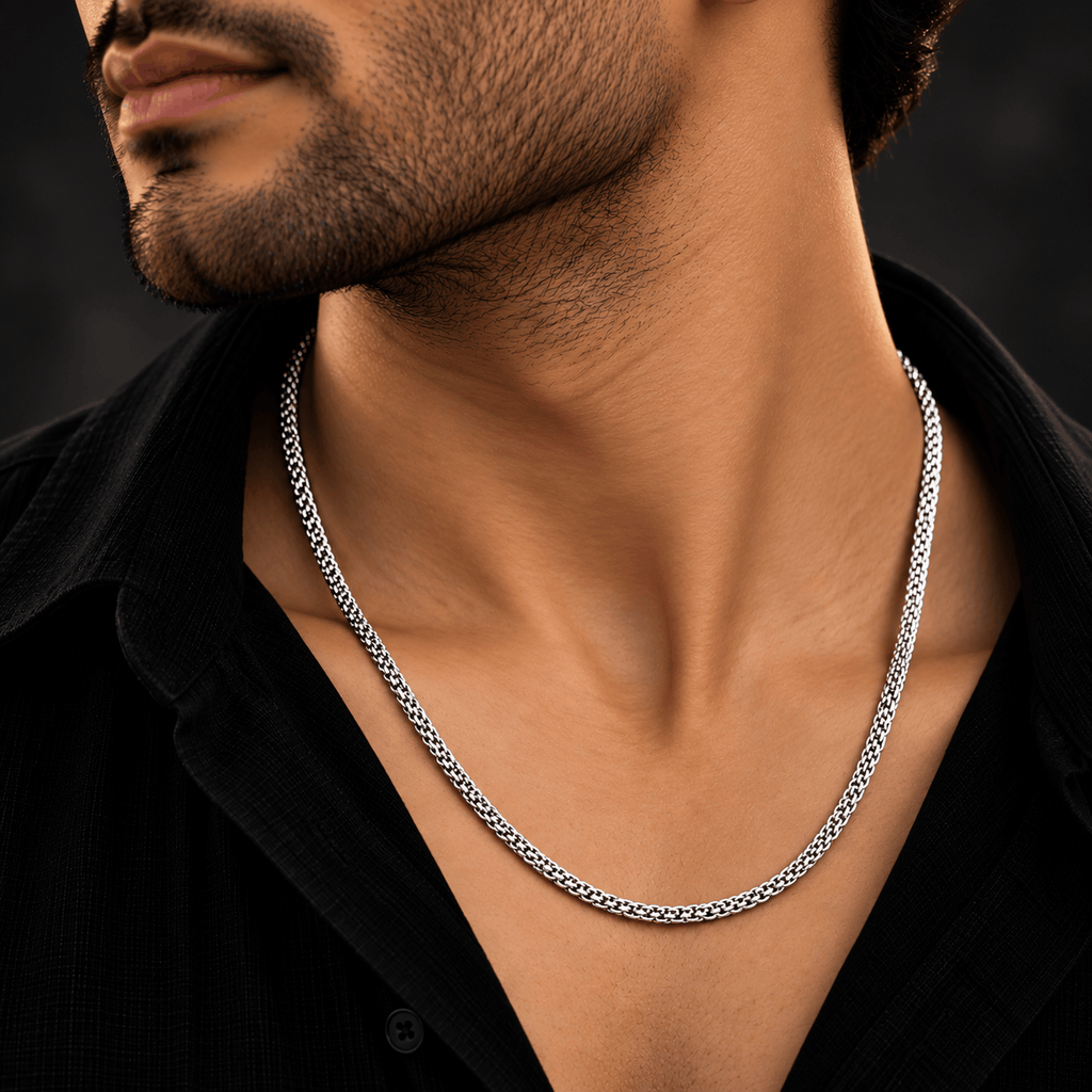Bead Ball Silver Chain