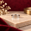 Screw Detail Silver Ring