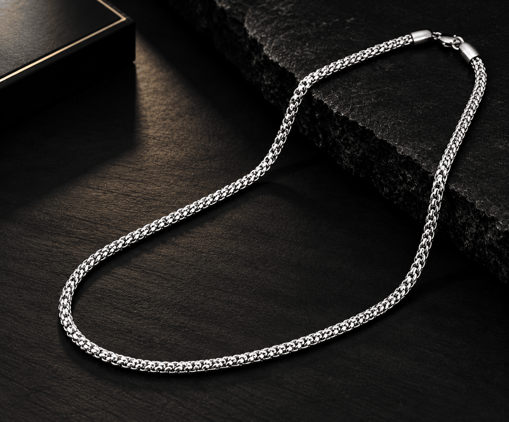 Bead Ball Silver Chain