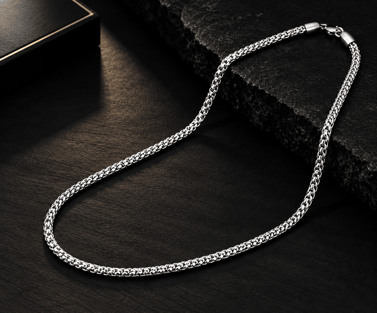 Bead Ball Silver Chain