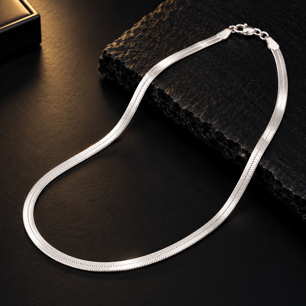 Classic Silver Herringbone Chain