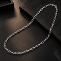 Premium Paperclip Link Silver Chain