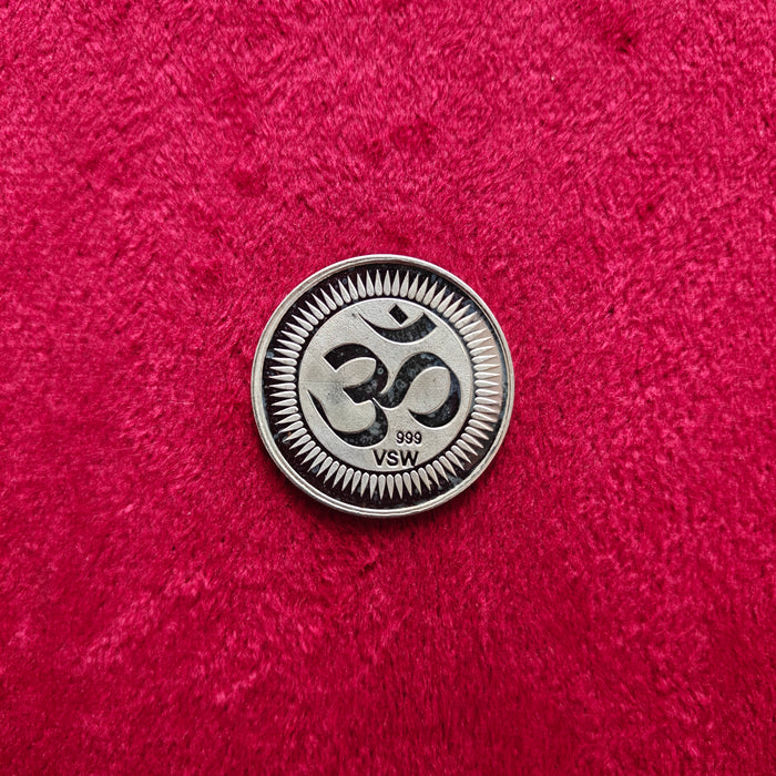 10 Gram 999 Om Lakshmi Ganesh Silver Coin