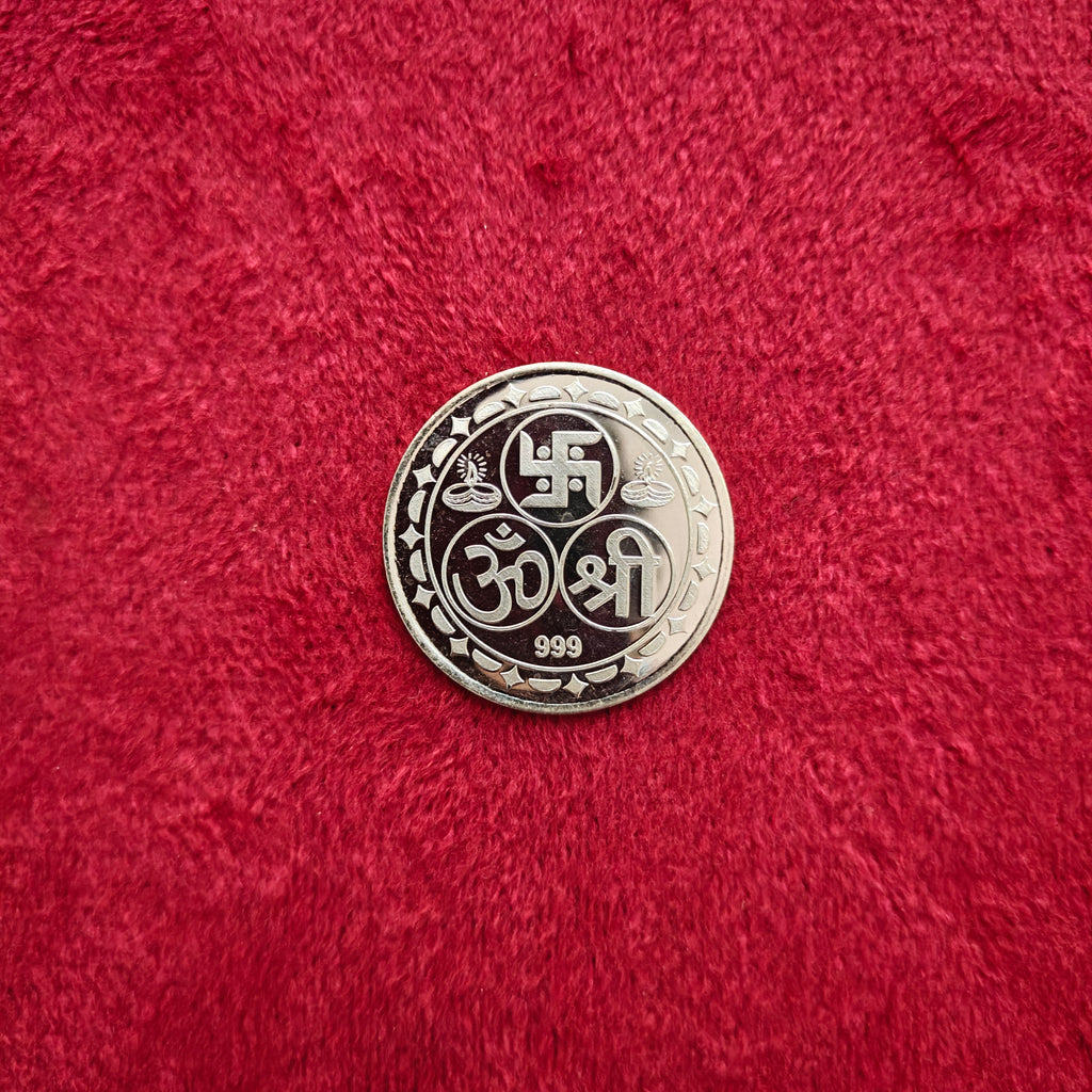 999 Shree Lakshmi Ganesh Coin - Approx. 5 Gm