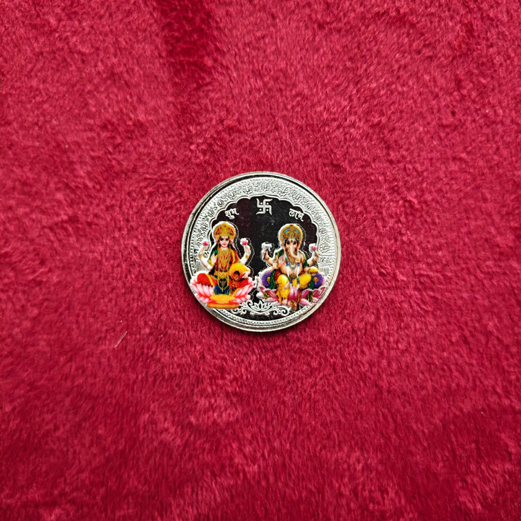 999 Shree Lakshmi Ganesh Coin - Approx. 5 Gm