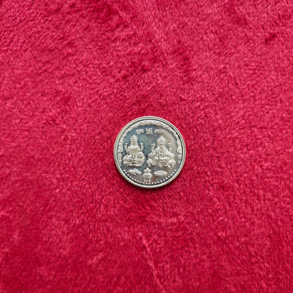 5 Gram 999 Shubh Labh Lakshmi Ganesh Silver Coin