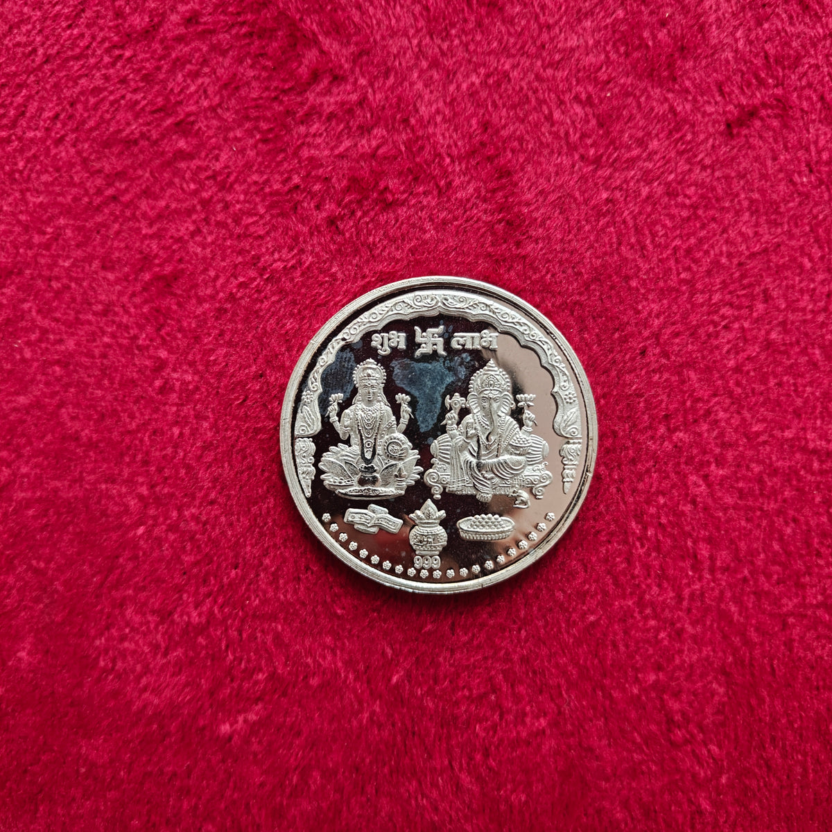20 Gram 999 Shubh Labh Lakshmi Ganesh Silver Coin