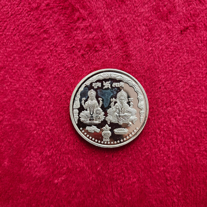 20 Gram 999 Shubh Labh Lakshmi Ganesh Silver Coin