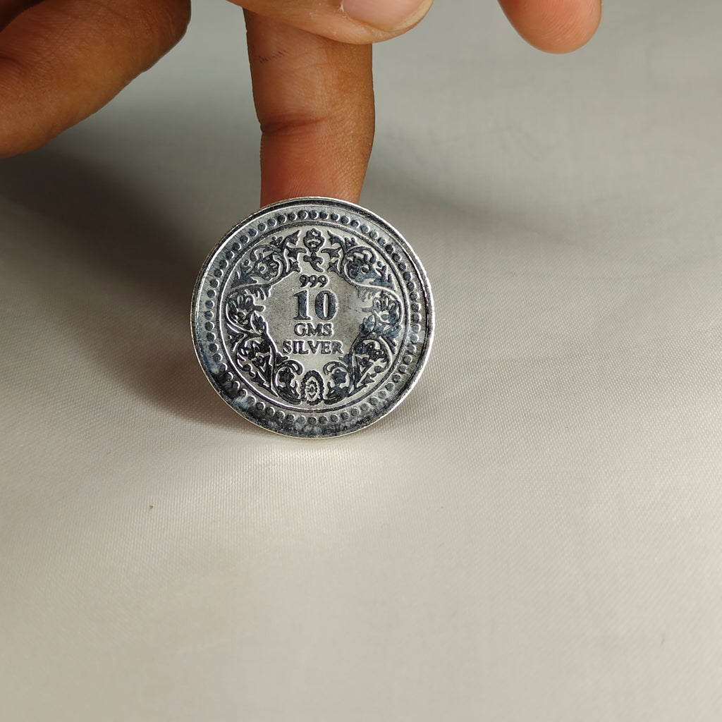 10 Gram Radha Krishna Silver Coin