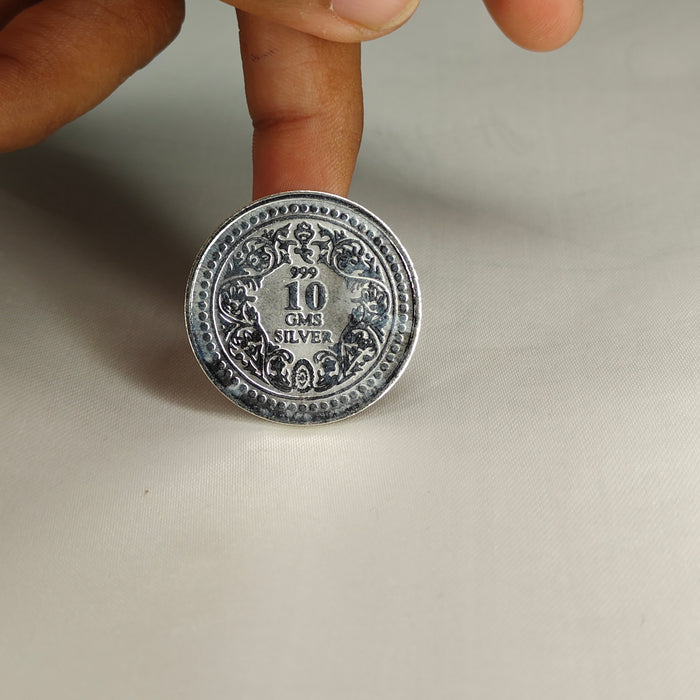 10 Gram Radha Krishna Silver Coin